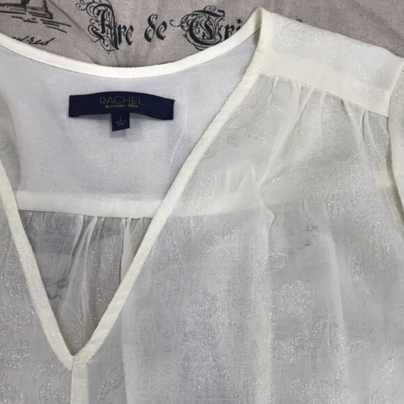 Rachel Rachel Roy Lulu V-Neck Shirred-Cuff Blouse - Picture 5 of 10